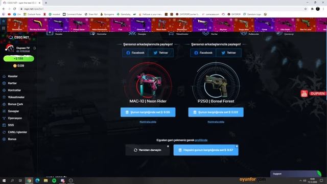 HAFTANIN KASALARI 0.70 DEN 10$ KATLATTI MAC-10 NEON CSGONET KASA ACILIMI смотреть онлайн