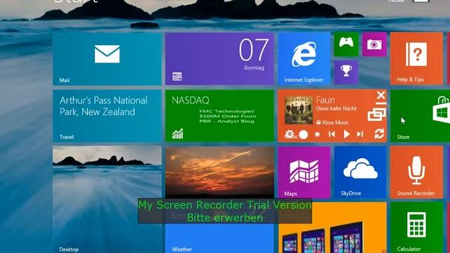 Windows 8 1 Blue Startscreen смотреть онлайн