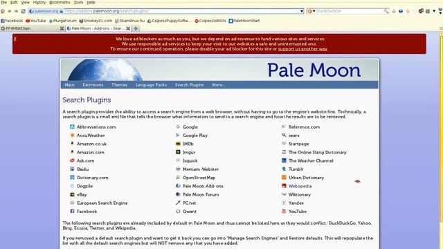 change palemoon search engine смотреть онлайн
