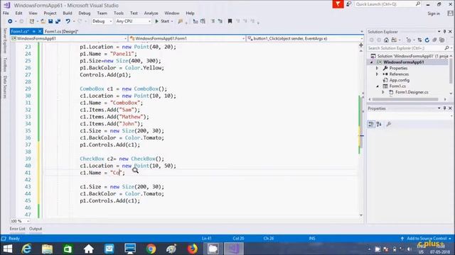 Panel Windows Forms Control for C# Applications смотреть онлайн