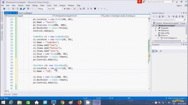 Panel Windows Forms Control for C# Applications