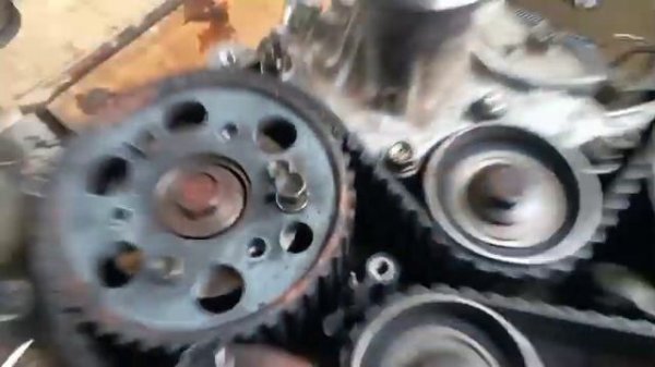 4JG2 Timing Belt Setting | timing mark isuzu elf 4jg2 engine