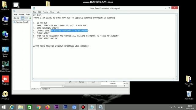 HOW TO DISABLE UPDATION IN WINDOWS смотреть онлайн