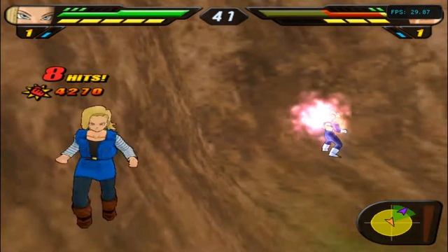 DBZ Budokai Tenkaichi 2 Android 18 60 Second Battle