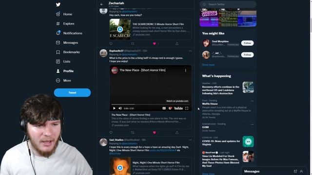 Y'ALL. THE VIDEO AT 9:07 IS F#%KING PETRIFYING. (you might want to skip this one) | Zach Reacts смотреть онлайн
