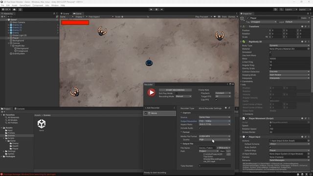 Record Gameplay With Unity's Recorder Package (Unity Tutorial) смотреть онлайн