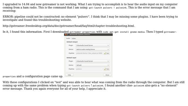 Ubuntu: How to fix a gstreamer error? смотреть онлайн