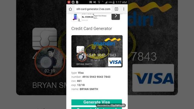 Get any credit card number on your android phone 100% working by (M.A) смотреть онлайн
