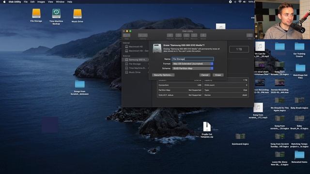 How to Format a New External SSD Hard Drive on a Mac - for Logic Pro X смотреть онлайн