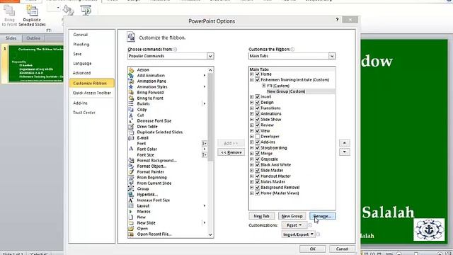 How to Customize the Ribbon Window -- MS PowerPoint 2010 смотреть онлайн