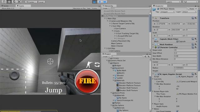 Unity 4 Upgrade Mobile FPS Kit смотреть онлайн