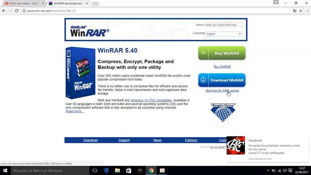 Como baixar WinRar no windows 8.1/10/8/7 смотреть онлайн