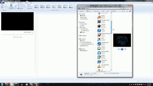 Windows Movie Maker 2012 Pan & Zoom Animation смотреть онлайн