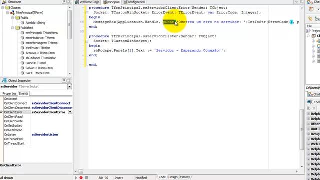 Sockets 9 - Conexao, desconexao, tratamento de erros (Programacao) смотреть онлайн