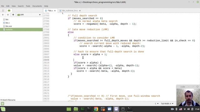62-Bitboard CHESS ENGINE in C applying LMR (Late Move Reduction) смотреть онлайн