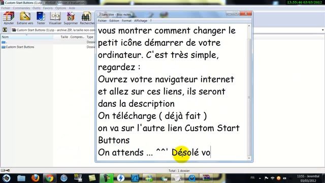 Changer le bouton démarrer sous windows 7 смотреть онлайн