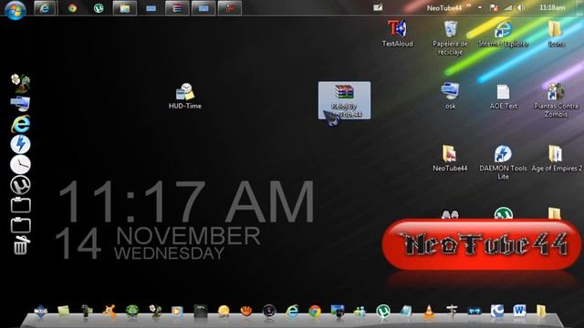 Como descargar e instalar Reloj Digital para el escritorio Windows 7. смотреть онлайн
