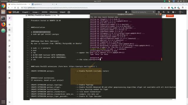 Installare PostGIS su Ubuntu смотреть онлайн