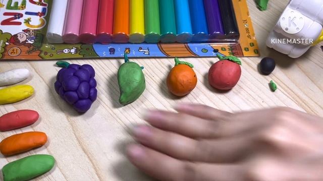EP.1 Sculpt clay, fingernails, grapes, oranges, mangoes, apples, bananas #art #artist #painting смотреть онлайн