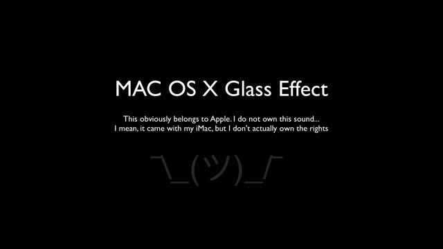 MAC OS X Glass Sound Effect смотреть онлайн