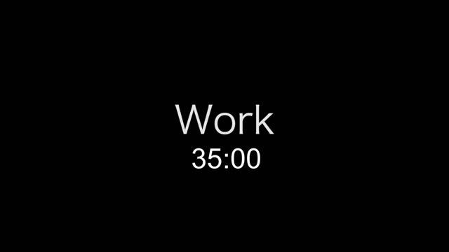 Study with POMODORO technique 35MIN WORK 5MIN BREAK TIMER (80 min) смотреть онлайн