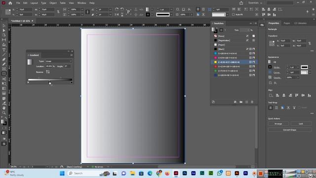 How to Change the Color of Gradient in Adobe InDesign смотреть онлайн
