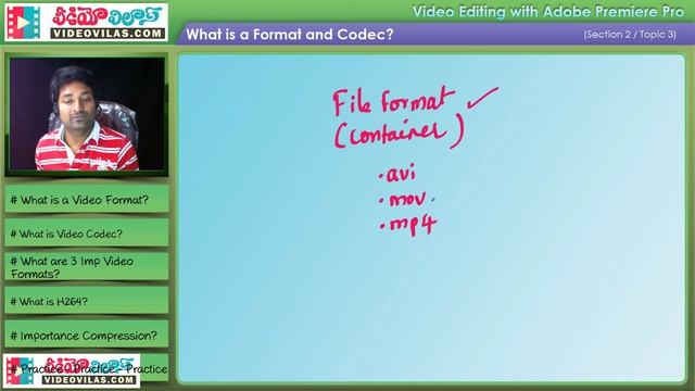 తెలుగులో Adobe Premiere Pro & Video Editing: Video Fundementals - 03 - Video Formats and Codecs смотреть онлайн