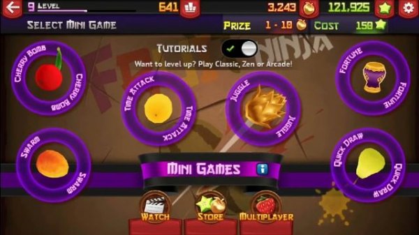 Fruit Ninja - Gameplay Walkthrough Part 6 - Mini Games (iOS, Android)