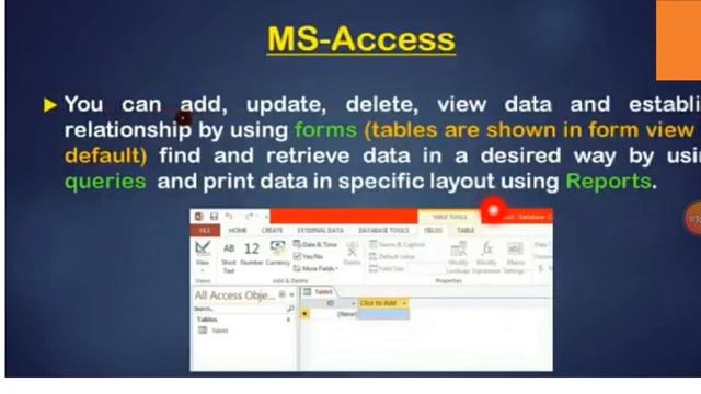 Ms Acces 2010 | starting ms access 2010 in hindi смотреть онлайн