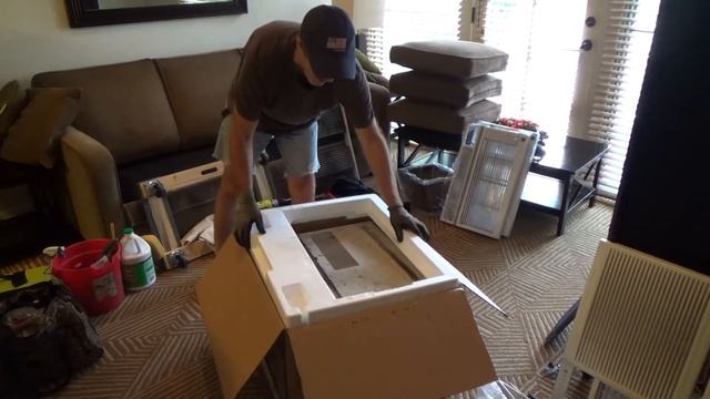 How to Install LG AC Window/Wall Mount Unit...Part 9 Boxing Up Old LG AC Unit for Recycling...Easy смотреть онлайн