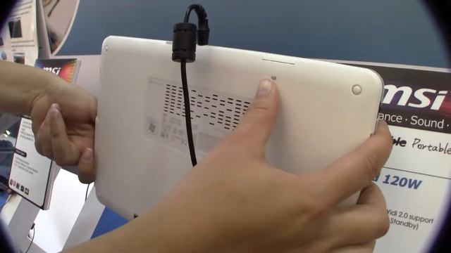 MSI Windpad 120W Intel "Cedar Trail" tablet hands-on смотреть онлайн