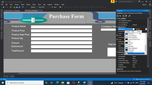 Point of Sale system C# - Complete Project - Part 35-Complete design in purchase form смотреть онлайн