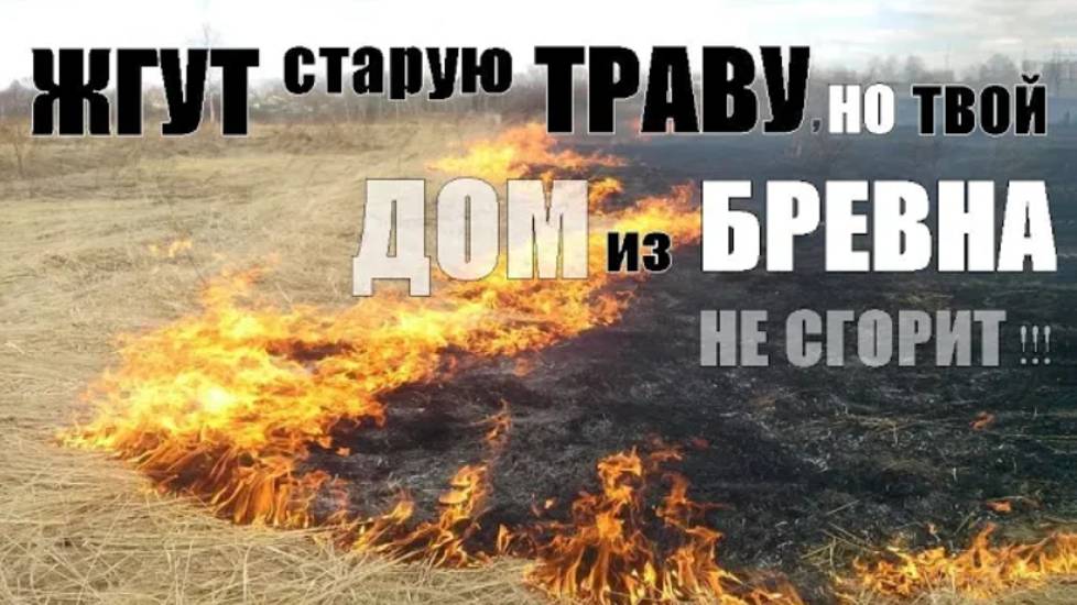 ЖГУТ старую ТРАВУ, НО ваш Сруб НЕ СГОРИТ, если его обработать пропиткой АНТЕКС и Масловоск Анта. смотреть онлайн
