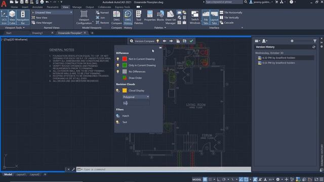 AutoCAD 2021 Drawing history смотреть онлайн