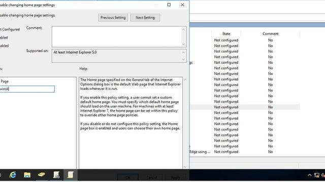 GPO Internet Explorer Home Page смотреть онлайн