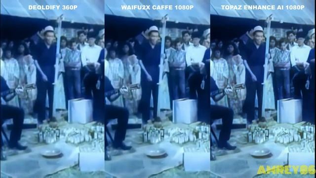 Deoldify AI + Video Upscaling Waifu2x VS Topaz Enhance AI - DO RE MI - Hai Ubat Song смотреть онлайн