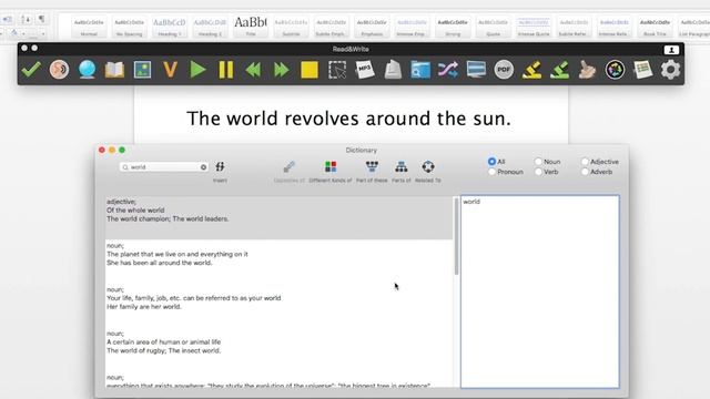Read&Write for Mac - Dictionary смотреть онлайн