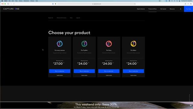 Capture One Black Friday Sale | Capture One Discount Save 30% Black Friday смотреть онлайн