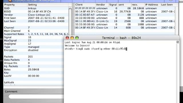 Bypassing MAC address filtering/access control lists смотреть онлайн