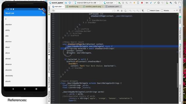 Flutter: Implementing Search action in AppBar смотреть онлайн