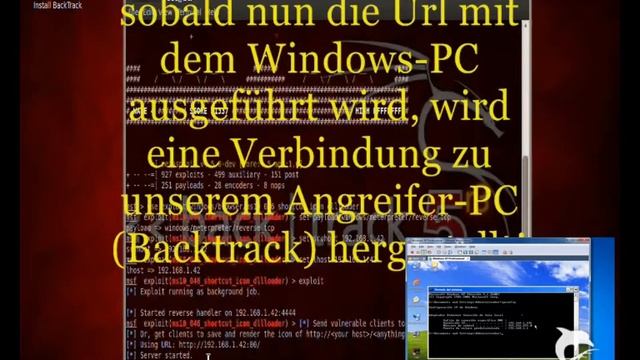 Windows Hack mit Metasploit & LNK ms10_046 shortcut icon dllloader Exploit - Backtrack5 смотреть онлайн