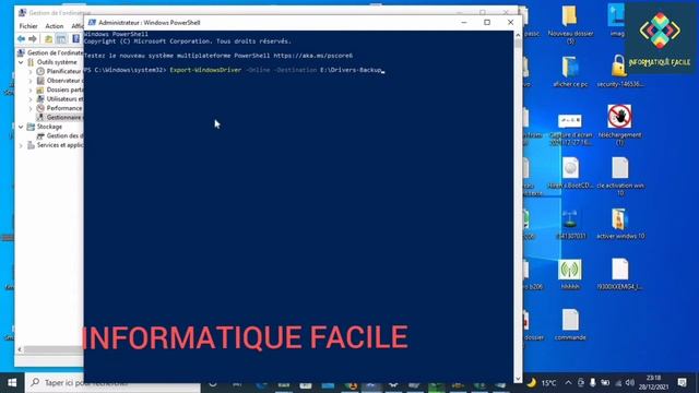 comment sauvegarder les pilotes installés sur windows via PowerShell смотреть онлайн
