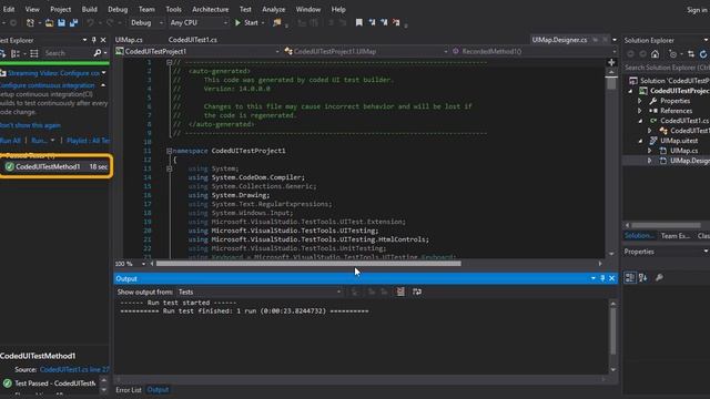 Automated Testing using Coded UI with Visual Studio 2015 смотреть онлайн