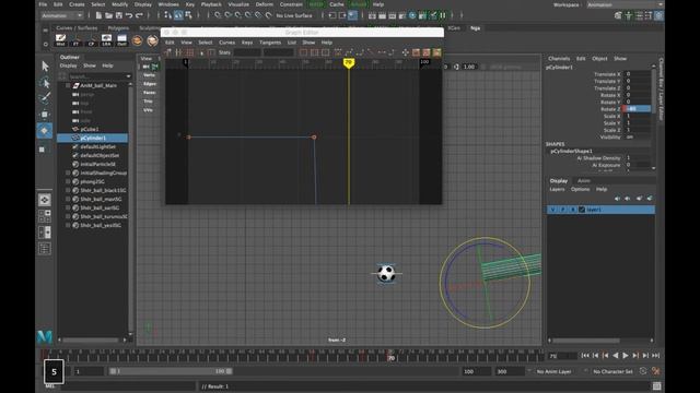 Làm trái bóng chuyển động (trong Autodesk Maya 2017) смотреть онлайн