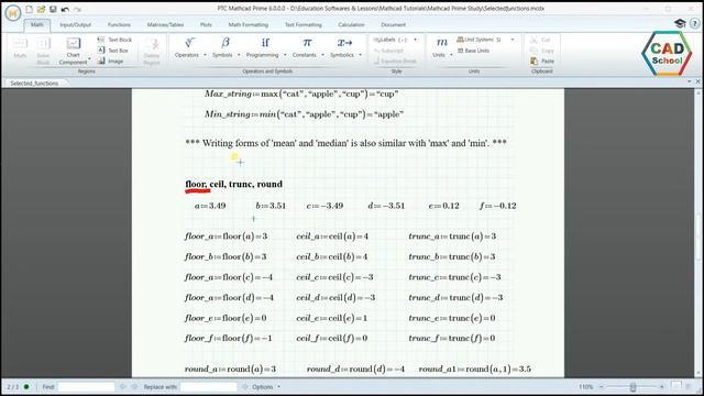Mathcad Prime Tutorial - 3.1. Selected Functions in Mathcad Prime - Mathcad Myanmar смотреть онлайн