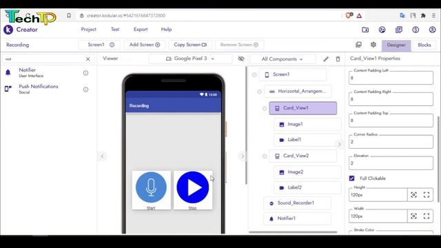 Sound Recorder App in Kodular || Make Audio Recorder App in kodular || Aia File Free Download смотреть онлайн