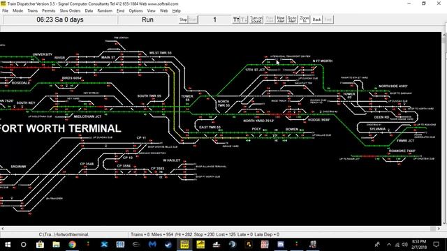 Train Dispatcher 3.5 Free Game Play: Tower 55(Dallas/Ft Worth) смотреть онлайн