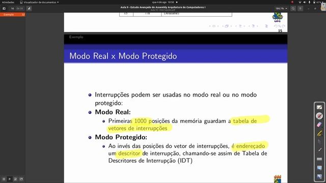 Interrupções e Procedimentos - Exercícios - Arquitetura x86 смотреть онлайн