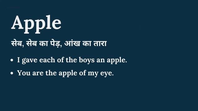 Apple meaning in Hindi | Apple का हिंदी में अर्थ | explained Apple in Hindi смотреть онлайн