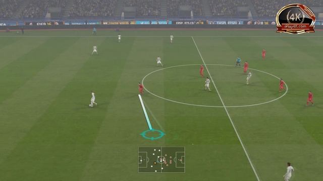 Fifa16 4K gameplay - Final trashing Real Madrid with basic team смотреть онлайн